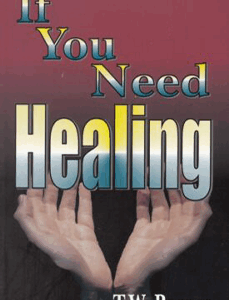 If You Need Healing Book Cover